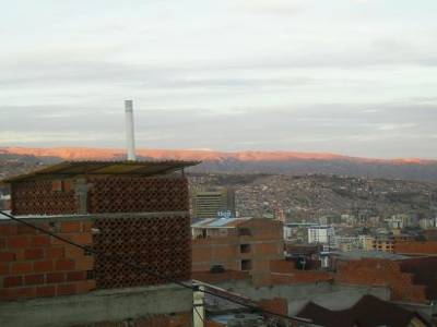 vue depuis le toit de notre hotel : sur les quartiers riches (en bas !)