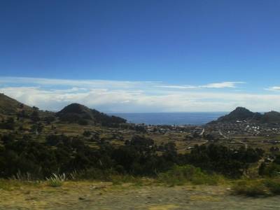 vue de copacabana depuis la terre