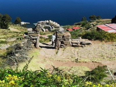 du haut des 600 marches su r líle de Taquile... on les a faites en descente !