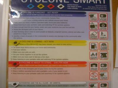 Infos sur les alertes aux cyclones, le 10/05/2011.