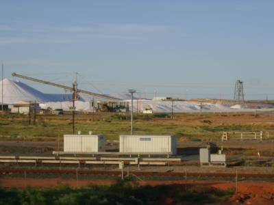 La mine de sel Rio Tinto, le 22/05/2011.