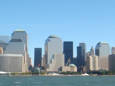 Vue de NYC depuis L'Hudson