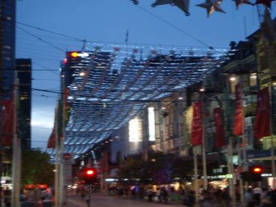 Bourke Street et sa déco de Noël