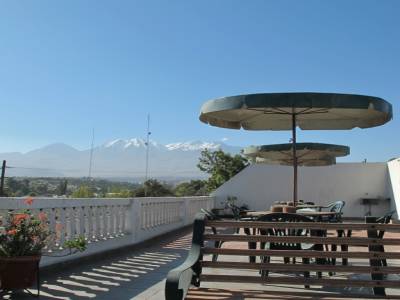 vue de notre terrasse sur le toit
