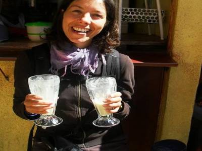A villazon, y a des supers jus de banane et de pomme!
