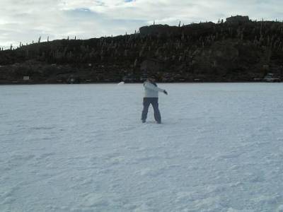on se croirait au pole nord!!! c st du sel, pas de la neige sous nos pieds!!!