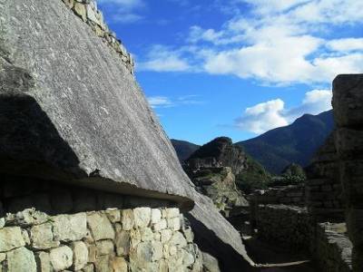 Toit en montagne du machu pichu