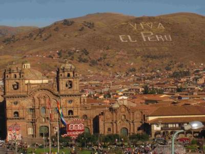 vue aerienne de Cuzco