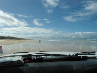 Road on the beach 