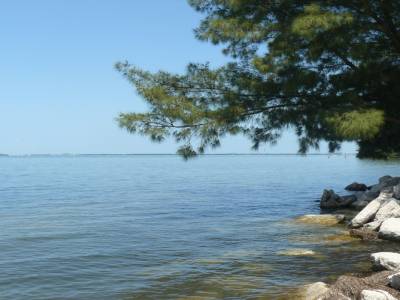Vue depuis le Sunshine Skyway Bridge