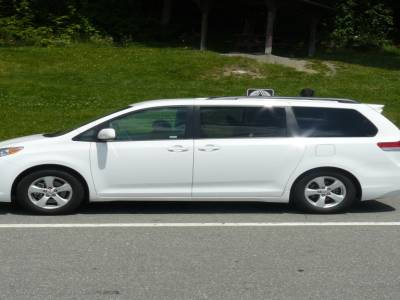Notre voiture de location, une Toyota Sienna
