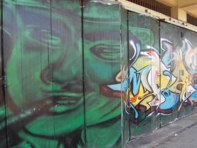 graff dans les rue de Jodja
