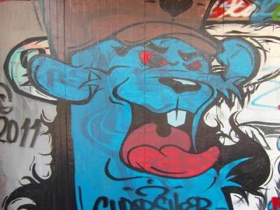graff dans les rue de Jodja