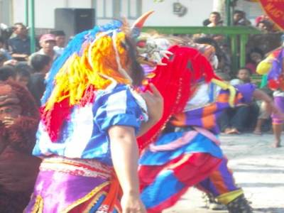 Fête dans un village
