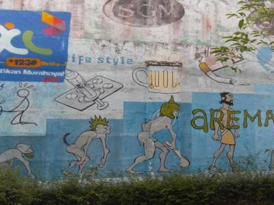graff dans les rues de Jodjag