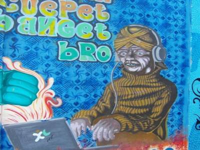 graff dans les rues de Jodja
