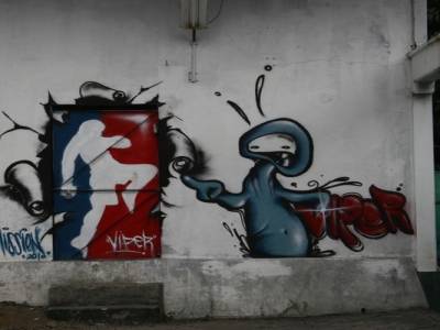 graff dans les rues de Jodja