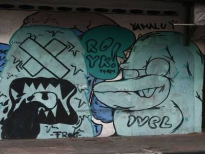 graff dans les rues de Jodja