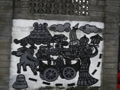 graff dans les rues de Jodja