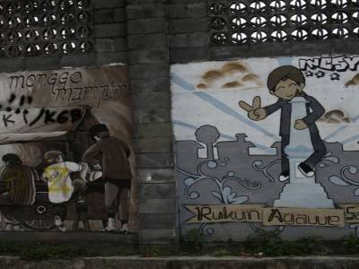graff dans les rues de Jodja