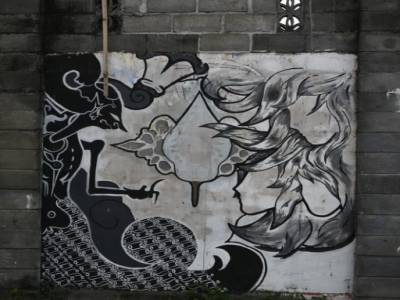 graff dans les rues de Jodja