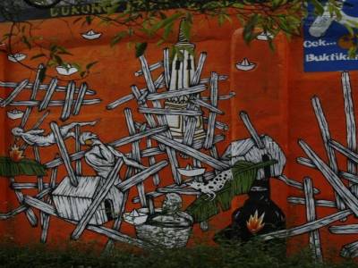 graff dans les rues de Jodja