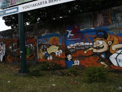 graff dans les rues de Jodja