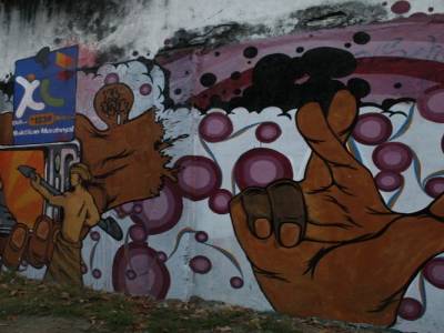 graff dans les rues de Jodja
