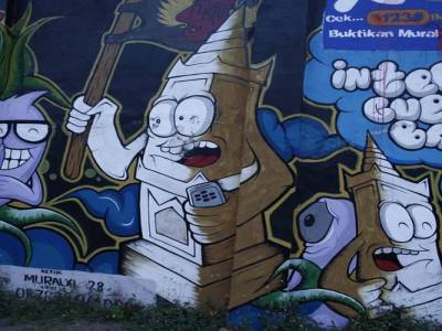 graff dans les rues de Jodja