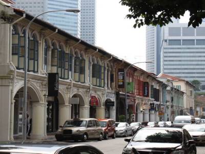 Dans les rues de Singapour