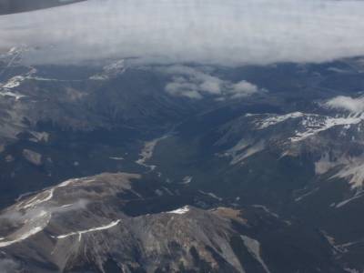 Prise nocturne depuis le hublot