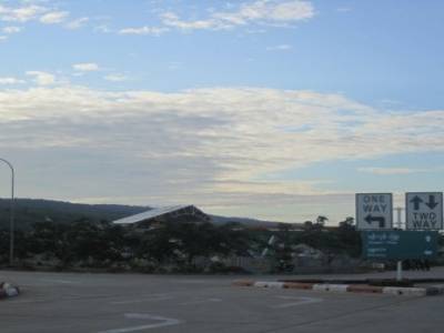 Aire d'autoroute entre Yangoon et Nyangschwe