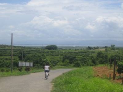 En explorant le Nord de Nyangshwe à velo