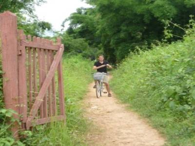 En explorant le Nord de Nyangshwe à velo