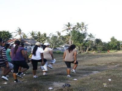 Nusa Lembogan : court de sport