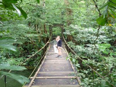 Petit pont de singe dans la jungle mais avec Nanou