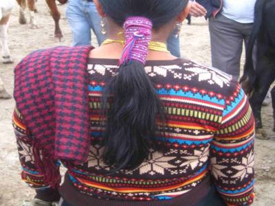 La queue des femmes de Otavalo