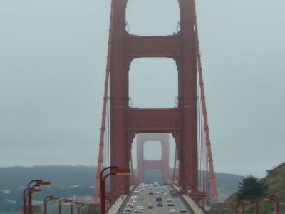 Le Golden Gate depuis l'entrée nord