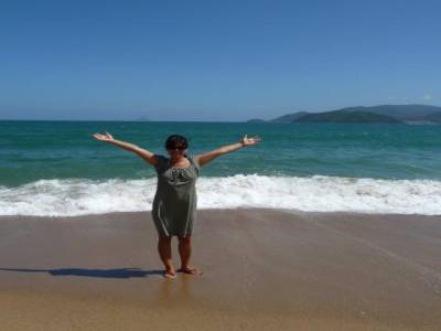 superbe plage de Nha Trang, en pleine ville