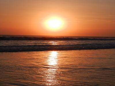Coucher de soleil sur la plage de Seminyak