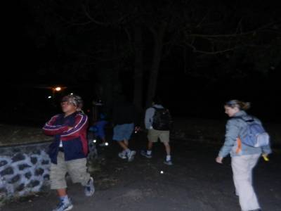 Départ pour l'ascension du Mont batur de nuit