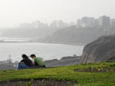 view from Miraflores coastline