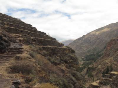 climbing up at Pisac