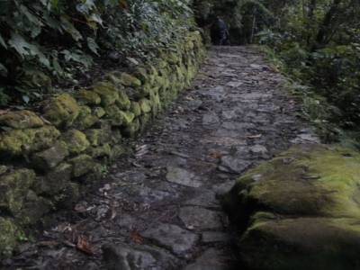 original part of the trail built 600 years ago