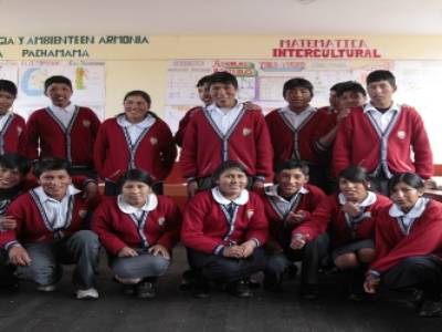 we visited a secondary school in Llachon, just great