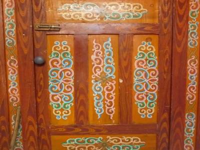 Porte de ger traditionnelle