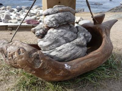 Mamie fait du bateau
