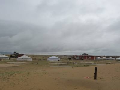 Camp proche des dunes