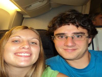 Dans l'avion