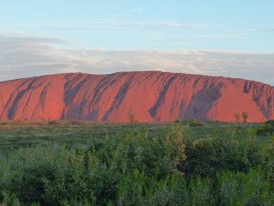 Uluru coucher de soleil
